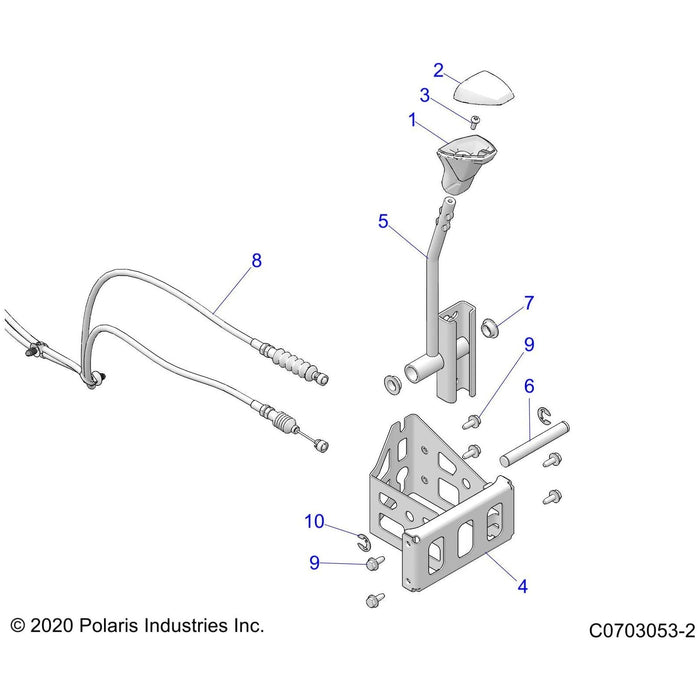 Weld-Shift Mount,Blk by Polaris