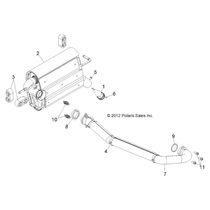 Weld-Silencer by Polaris 1262352 OEM Hardware P1262352 Off Road Express