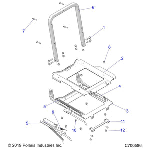 Weld-Slide,Seat,Top,Blk by Polaris 1023808-458 OEM Hardware P1023808-458 Off Road Express