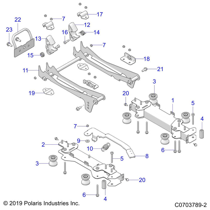 Weld-Support,Seat Base,Blk by Polaris