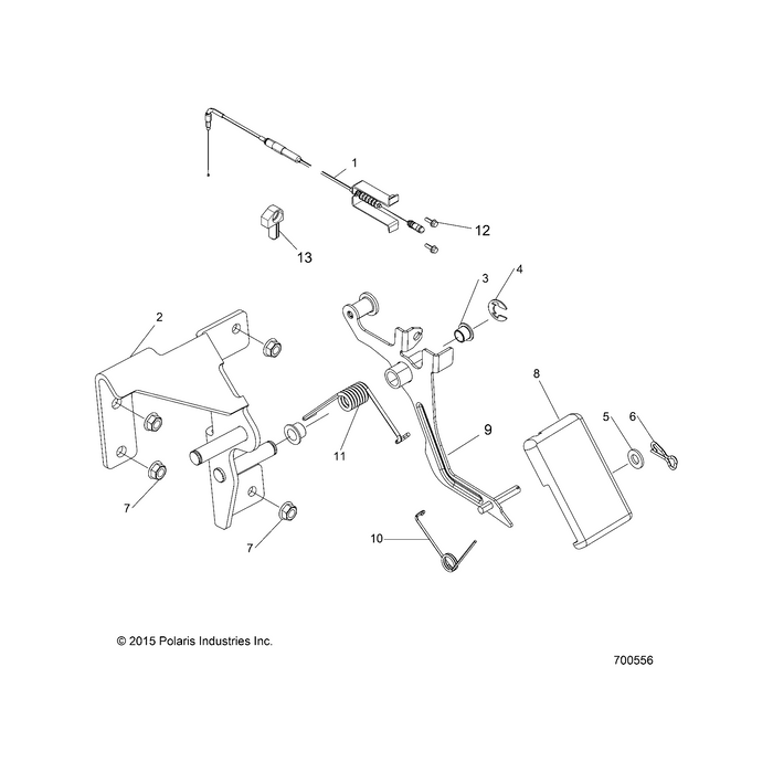 Weld-Throttle,Blk by Polaris