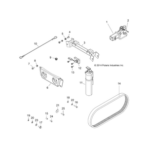 Weld-Tiedown,Front,Matte Blk by Polaris 1017985-458 OEM Hardware P1017985-458 Off Road Express