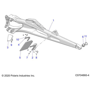 Weld-Trl Arm,Lh,Black by Polaris 1026220-067 OEM Hardware P1026220-067 Off Road Express Drop Ship