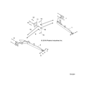 Weld-Trl Arm,Lh,Mil Tan by Polaris 1019356-686 OEM Hardware P1019356-686 Off Road Express