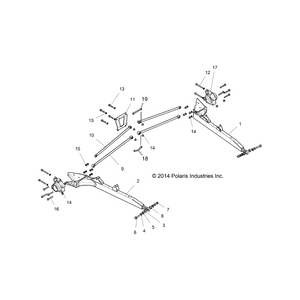 Weld-Trl Arm,Rh,Voodoo Blue by Polaris 1019357-619 OEM Hardware P1019357-619 Off Road Express