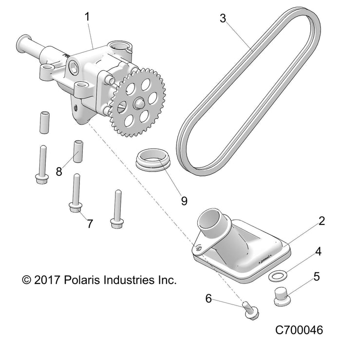 Wet Sump Oil Pump Assembly by Polaris