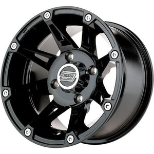 Wheel 387B 12X7 4/136 4+3 by Moose Utility 387MO127136GB4 Non Beadlock Wheel 02300448 Parts Unlimited Drop Ship