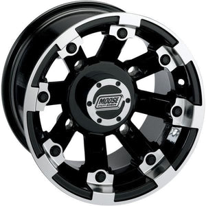 Wheel 393B 12X8 4/136 4+4 by Moose Utility 393128136GBML4 Non Beadlock Wheel 02300523 Parts Unlimited Drop Ship