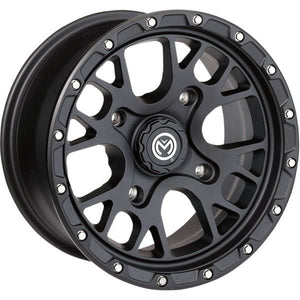 Wheel 545Mo 14X7 4/110 Sb by Moose Utility 545MO147110SB44 Non Beadlock Wheel 02301094 Parts Unlimited Drop Ship