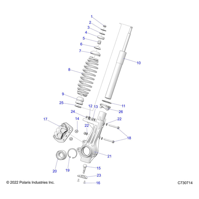 Wheel Bearing, 35 Mm X 64 Mm X by Polaris