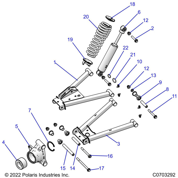 Wheel Bearing Carrier, Left by Polaris