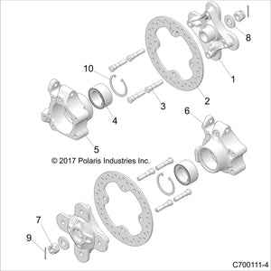 Wheel Bearing Carrier, Right by Polaris 5141783 OEM Hardware P5141783 Off Road Express