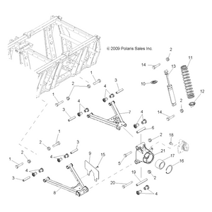 Wheel Carrier Bearing, Left by Polaris 5136914 OEM Hardware P5136914 Off Road Express