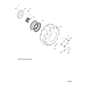 Wheel Hub by Polaris 5135207 OEM Hardware P5135207 Off Road Express