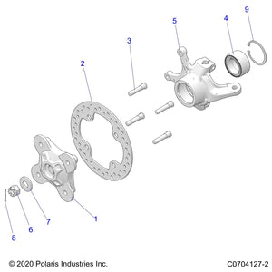 Wheel Hub, Medium Gloss Black by Polaris 5141353-067 OEM Hardware P5141353-067 Off Road Express