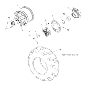 Wheel Hub, Rear by Polaris 5137278 OEM Hardware P5137278 Off Road Express