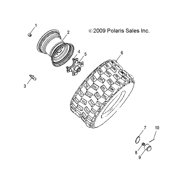 Wheel Hub, Right, Pheonix by Polaris