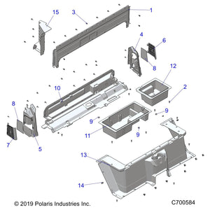 Wheel-Liner,Rear,Lh,Blk by Polaris 5454861-070 OEM Hardware P5454861-070 Off Road Express