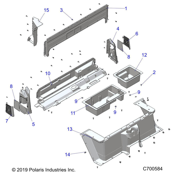 Wheel-Liner,Rear,Lh,Blk by Polaris