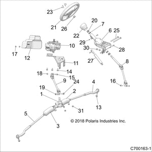 Wheel-Steering by Polaris 1825078 OEM Hardware P1825078 Off Road Express