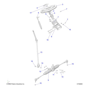 Wheel-Steering by Polaris 1830011 OEM Hardware P1830011 Off Road Express