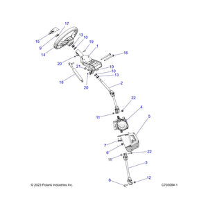 Wheel-Steering,Ovrmld by Polaris 1830060 OEM Hardware P1830060 Off Road Express