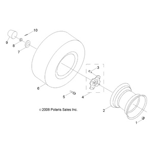 Wheel Stud by Polaris 454607 OEM Hardware P454607 Off Road Express