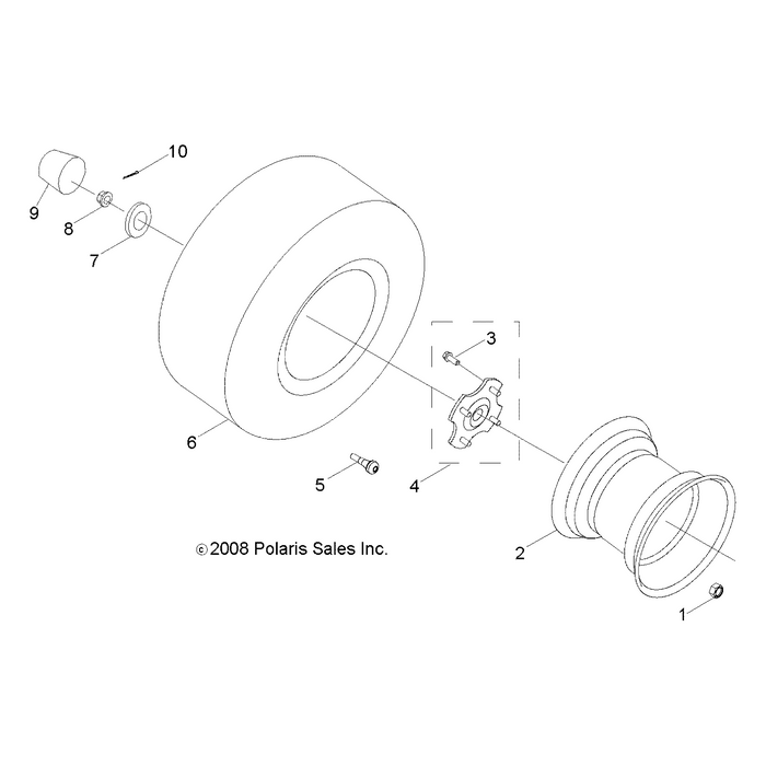 Wheel Stud by Polaris