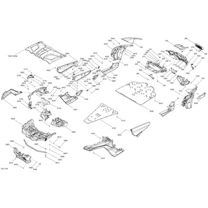 White RH Door Panel by Can-Am 705010068 OEM Hardware 705010068 Off Road Express