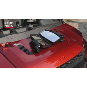 Wider UTV Side Mirrors Pro-Fit for Polaris Ranger XP/ General/ Defender by Kemimoto B0106-07101BK Side View Mirror B0106-07101BK Kemimoto