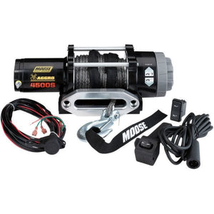 Winch 4500Lb W/Syn Rp by Moose Utility 104311 4500 Winch 45050764 Parts Unlimited Drop Ship