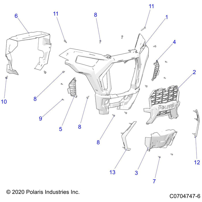 Winch Cover, Gloss Black by Polaris