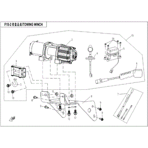 Winch Motor by CF Moto 9060-150740-1000 OEM Hardware 9060-150740-1000 Northstar Polaris