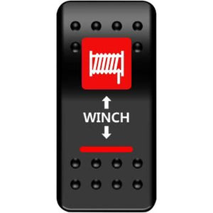 Winch Rocker Switch Red by Moose Utility WN-I-O-R Winch Rocker Switch 21060452 Parts Unlimited