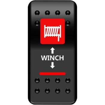 Winch Rocker Switch Red by Moose Utility