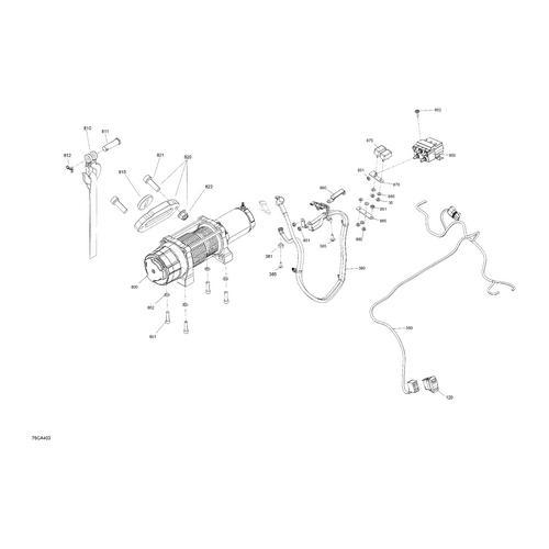 Winch Wiring Harness by Can-Am