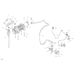 Winch Wiring Harness by Can-Am 710008266 OEM Hardware 710008266 Off Road Express Peach St