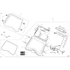 Windshield Assy, Glass by Can-Am 715001678 OEM Hardware 715001678 Off Road Express Drop Ship