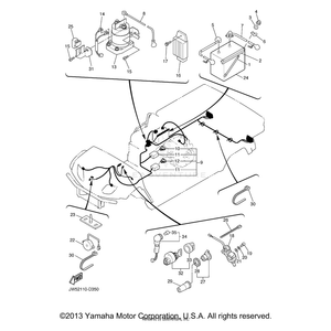 Wire Harness Assembly by Yamaha JW5-H2590-01-00 OEM Hardware JW5-H2590-01-00 No Longer Available