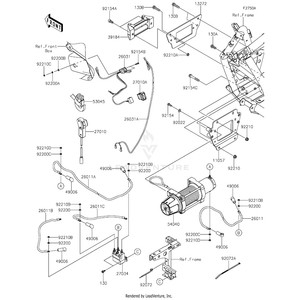 Wire-Lead,Black by Kawasaki 26011-1996 OEM Hardware 26011-1996 Off Road Express Peach St