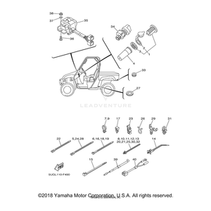 Wire, Lead by Yamaha 5KM-82541-00-00 OEM Hardware 5KM-82541-00-00 Off Road Express