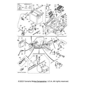 Wire, Minus Lead by Yamaha 1XP-H2116-00-00 OEM Hardware 1XP-H2116-00-00 Off Road Express