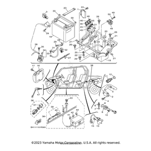 Wire, Minus Lead by Yamaha 2PG-H2116-01-00 OEM Hardware 2PG-H2116-01-00 Off Road Express