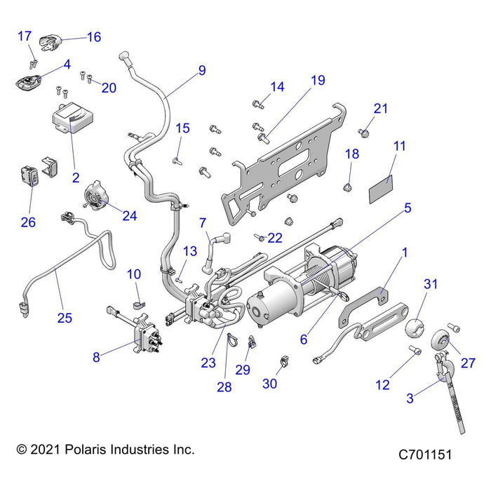 Wireless Winch Remote Assembly by Polaris