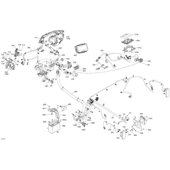 Wiring Harness Differential by Can-Am