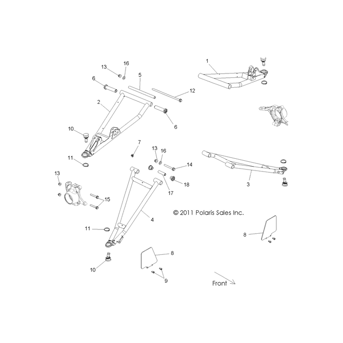 Wld-Ctrlarm,Upper,Fr,Lh,Intl,Ird by Polaris