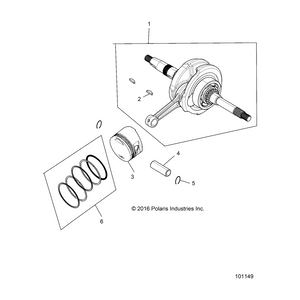 Woodruff Key 4X14 by Polaris 3050001 OEM Hardware P3050001 Off Road Express