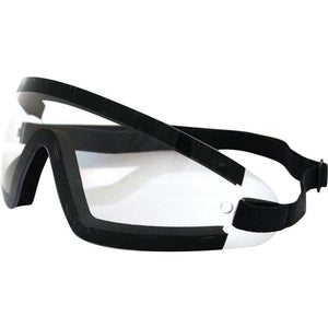 Wrap Around Sunglasses Black W/Clear Lens by Bobster BW201C Sunglasses 26-4796 Western Powersports