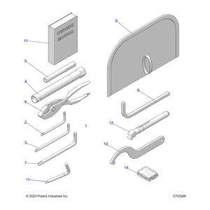 Wrench-Span/Spreader,Blk by Polaris 2885157-329 OEM Hardware P2885157-329 Off Road Express