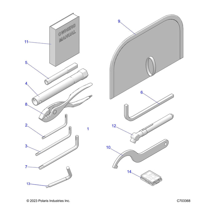 Wrench-Span/Spreader,Blk by Polaris